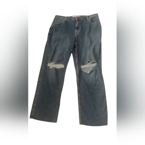Hollister Women Cotton Blue Size Jeans Ultra High Rise Dad 16R/ 33